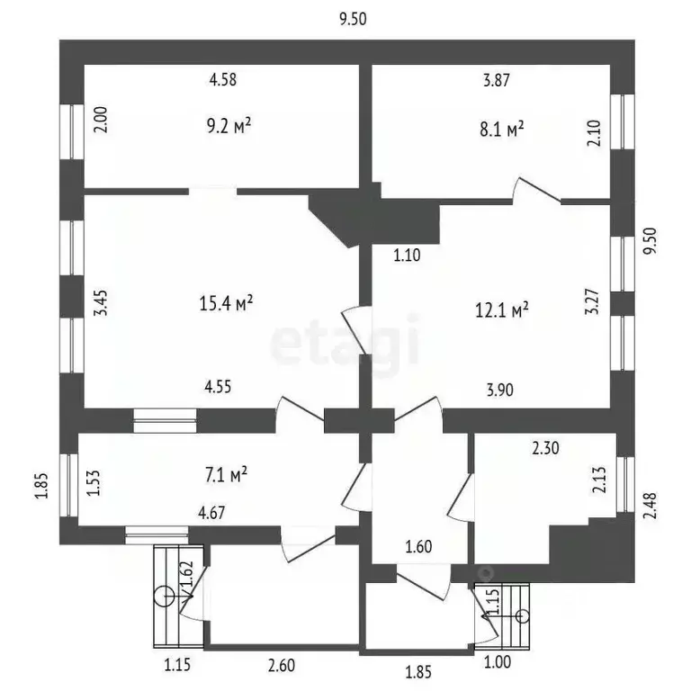 Дом в Белгородская область, Белгород Сумская ул., 282 (60 м) - Фото 1