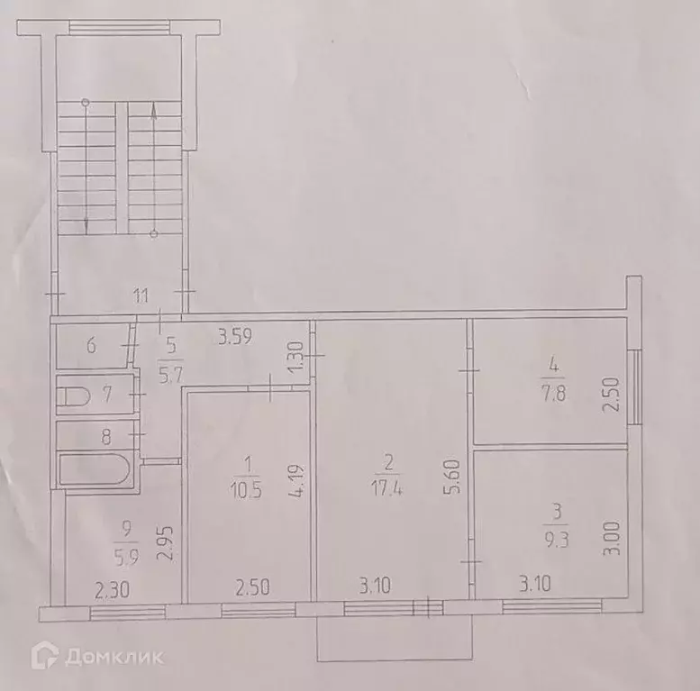 Продаётся 3-к квартира, 61.4 м - Фото 1