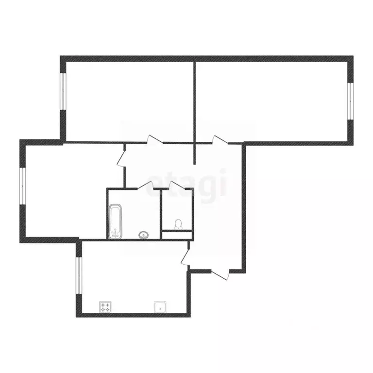 3-к кв. Белгородская область, Белгород Садовая ул., 19 (61.0 м) - Фото 1