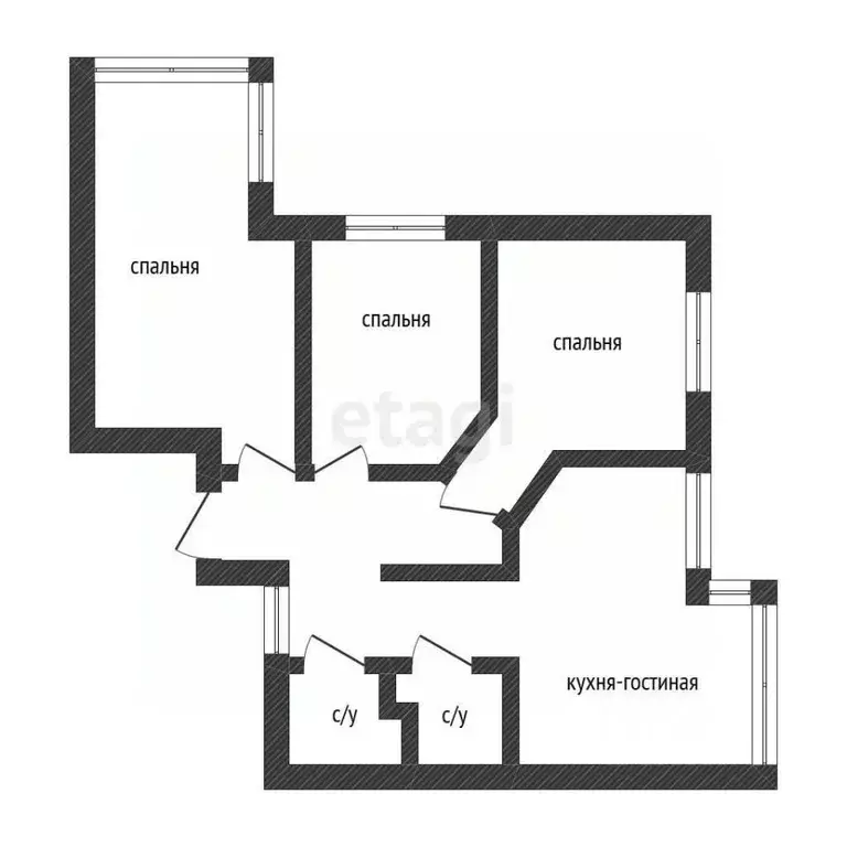 4-к кв. Приморский край, Владивосток ул. 2-я Линейная, 19А (80.6 м) - Фото 1