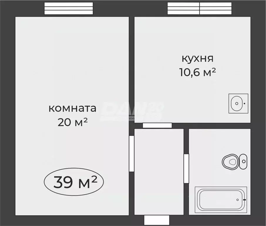 1-к кв. Челябинская область, Челябинск ул. Руставели, 1Б (39.0 м) - Фото 1