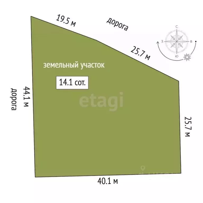 Участок в Ростовская область, Аксайский район, Мишкинское с/пос, Киров ... - Фото 2