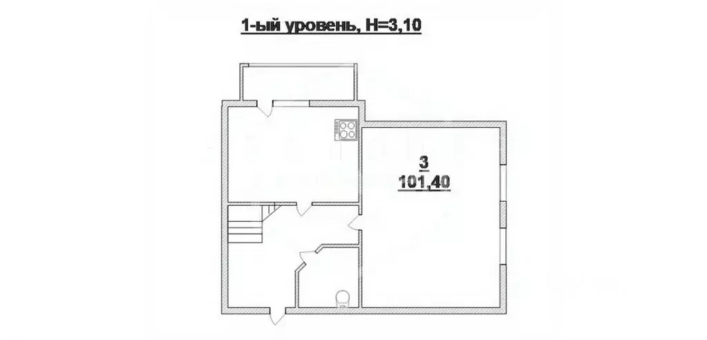 3-к кв. Калининградская область, Калининград Гражданская ул., 9А ... - Фото 2
