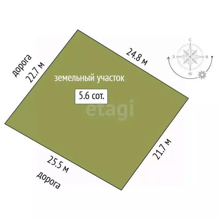 Участок в Тюменская область, Тюменский муниципальный округ, д. ... - Фото 1