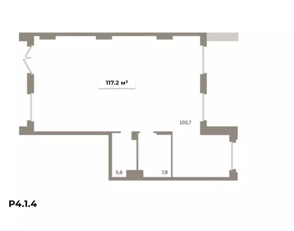Торговая площадь в Москва Квартал Метроном жилой комплекс (117 м) - Фото 1