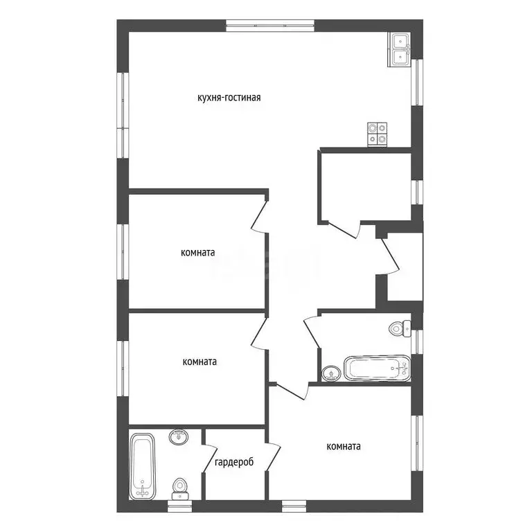 Дом в Воронеж, улица Генерала Шатилова (91 м) - Фото 1