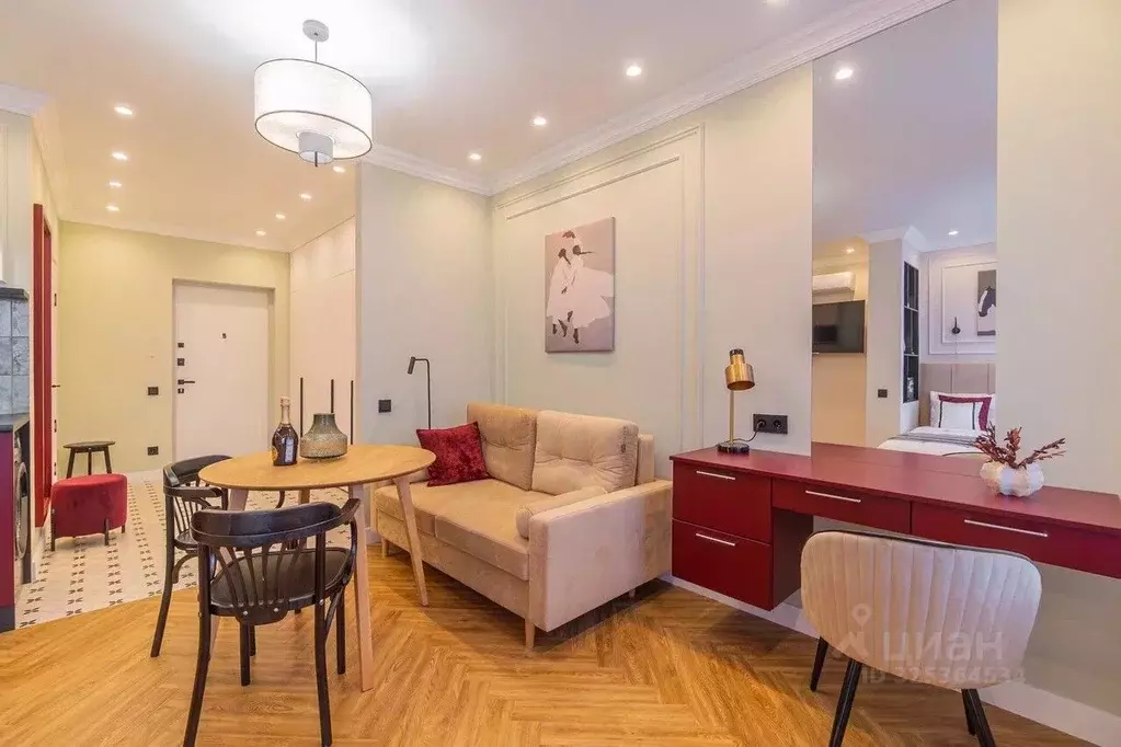 Студия Санкт-Петербург ул. Шкапина, 15 (32.0 м) - Фото 2