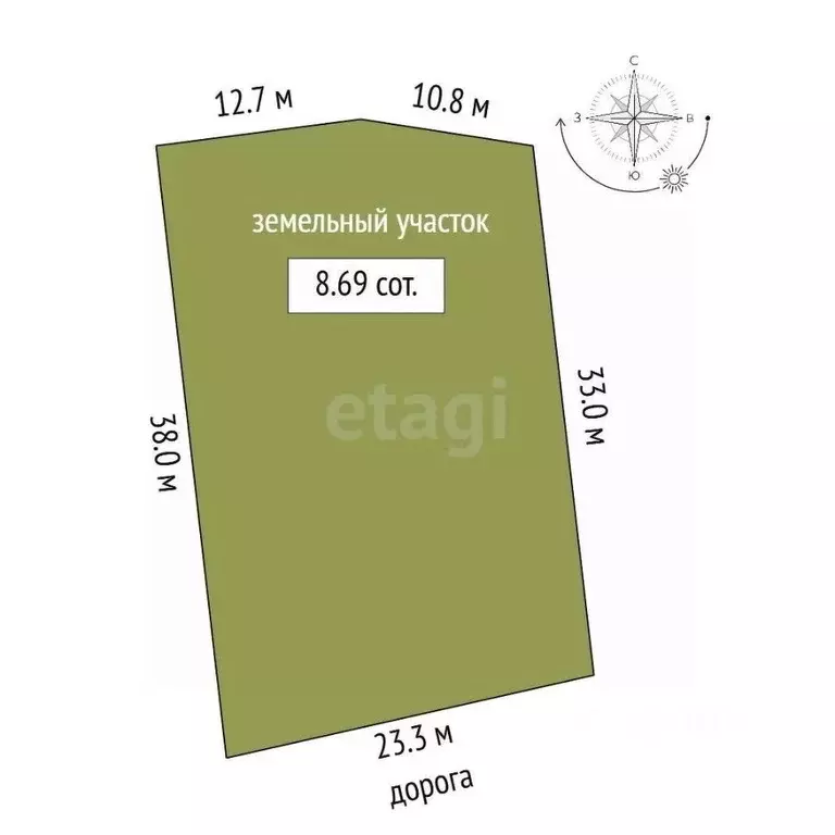 Участок в Свердловская область, Заречный муниципальный округ, д. ... - Фото 2