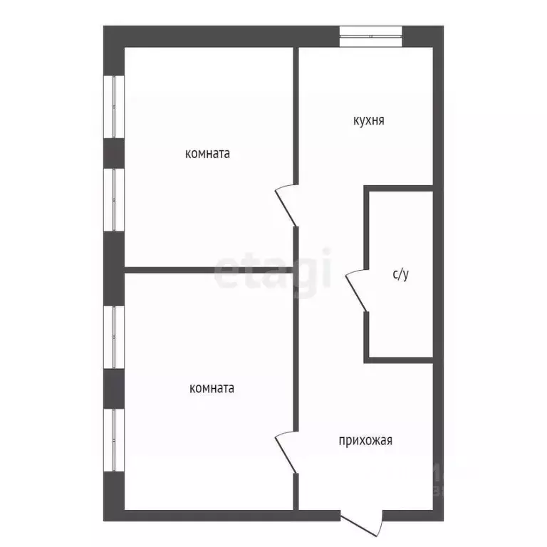 2-к кв. Красноярский край, Лесосибирск ул. Кирова, 20 (47.7 м) - Фото 2