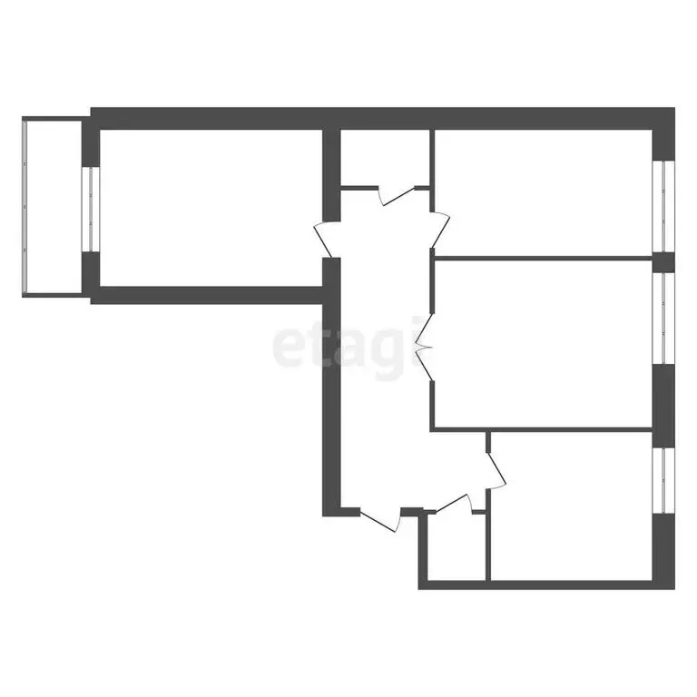 3-комнатная квартира: Новая Усмань, Квартальная улица, 131 (79.4 м) - Фото 0