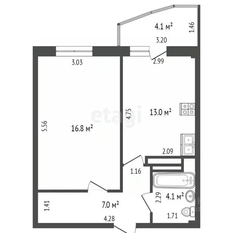 1-к кв. Самарская область, Самара просп. Карла Маркса, 32 (39.5 м) - Фото 0