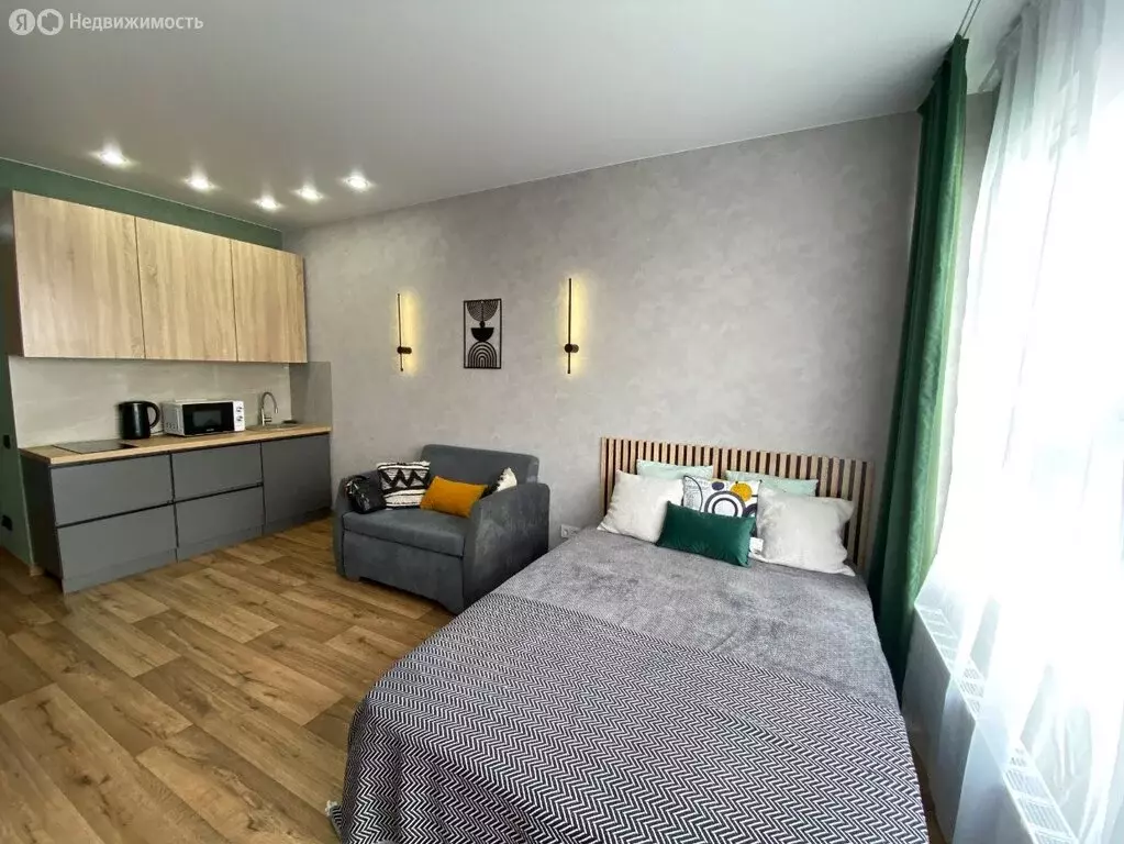 Квартира-студия: Волгоград, улица Степанищева, 2А (28 м) - Фото 1