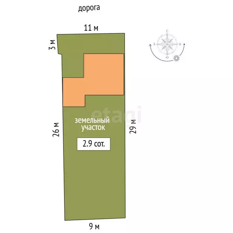 Дом в Омск, микрорайон Городок Нефтяников, 4-я Новостроевская улица ... - Фото 1