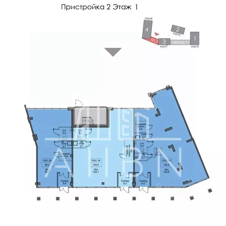 Помещение свободного назначения в Москва Портлэнд жилой комплекс (86 ... - Фото 1