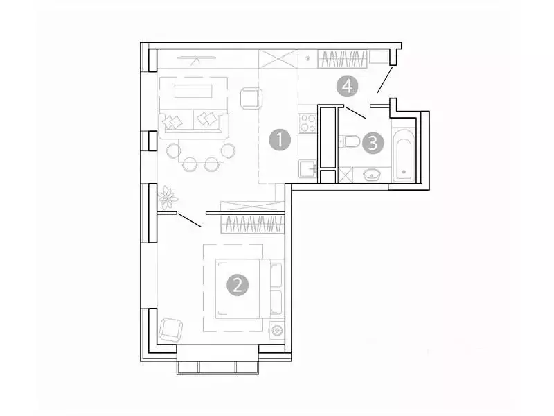 2-к кв. Забайкальский край, Чита 1-я Коллективная ул., 6 СТР (47.79 м) - Фото 1