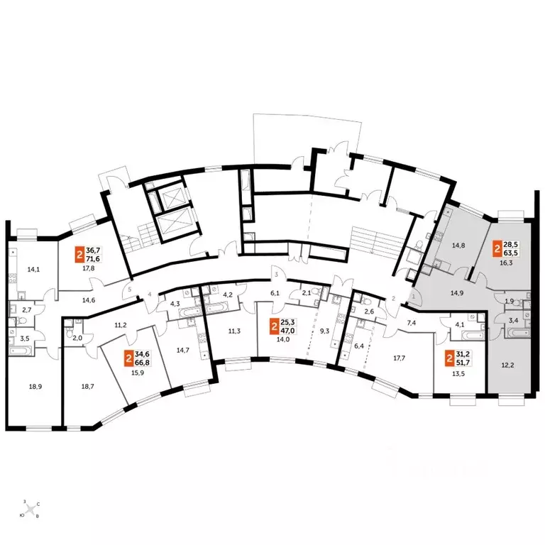 2-к кв. Московская область, Ленинский городской округ, пос. Развилка ... - Фото 1