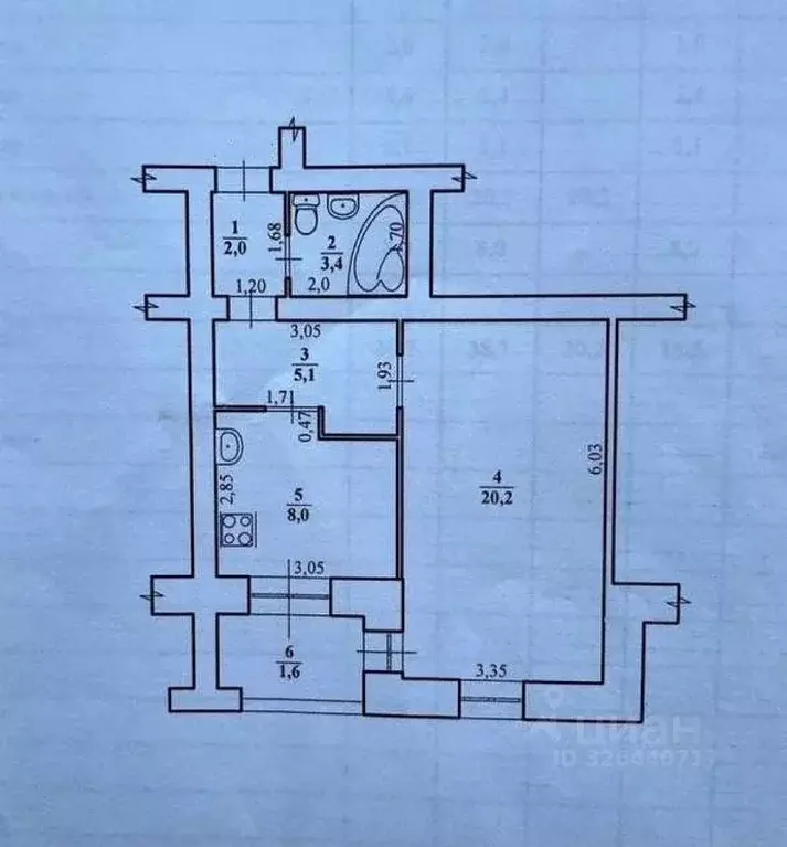 1-к кв. Волгоградская область, Волгоград Санаторная ул., 4 (38.7 м) - Фото 2