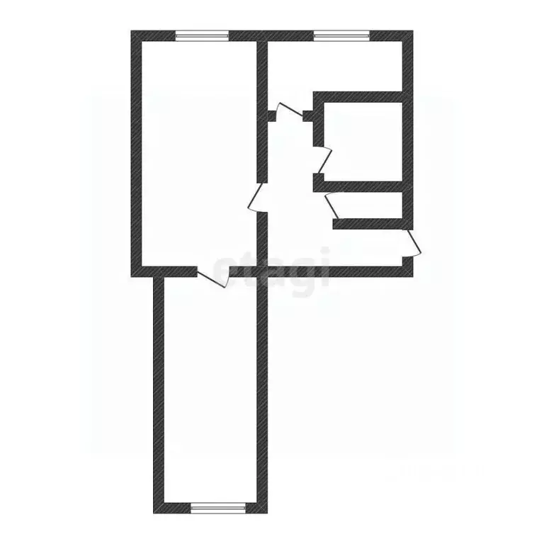 2-к кв. Белгородская область, Вейделевка рп ул. Мира, 71 (46.8 м) - Фото 2