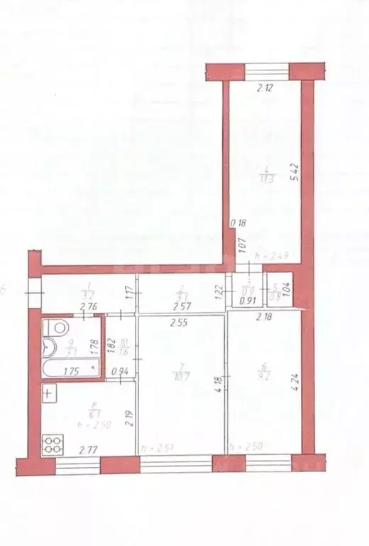 3-к кв. Удмуртия, Ижевск 8-й Подлесный проезд, 6А (50.0 м) - Фото 2