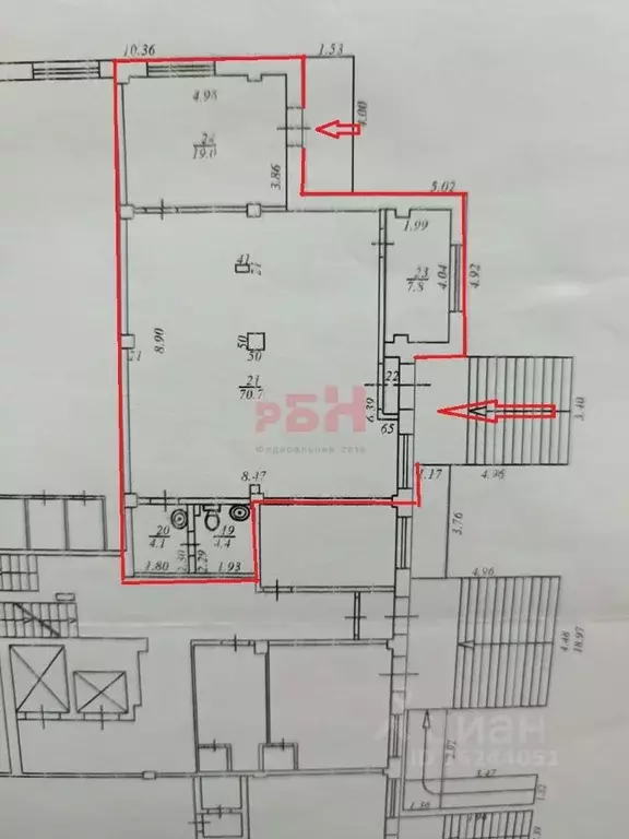 Торговая площадь в Тюменская область, Тюмень ул. 50 лет ВЛКСМ, 15к1 ... - Фото 2