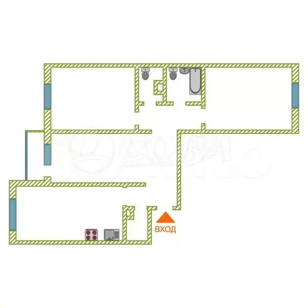 3-к. квартира, 90 м, 2/10 эт. - Фото 0