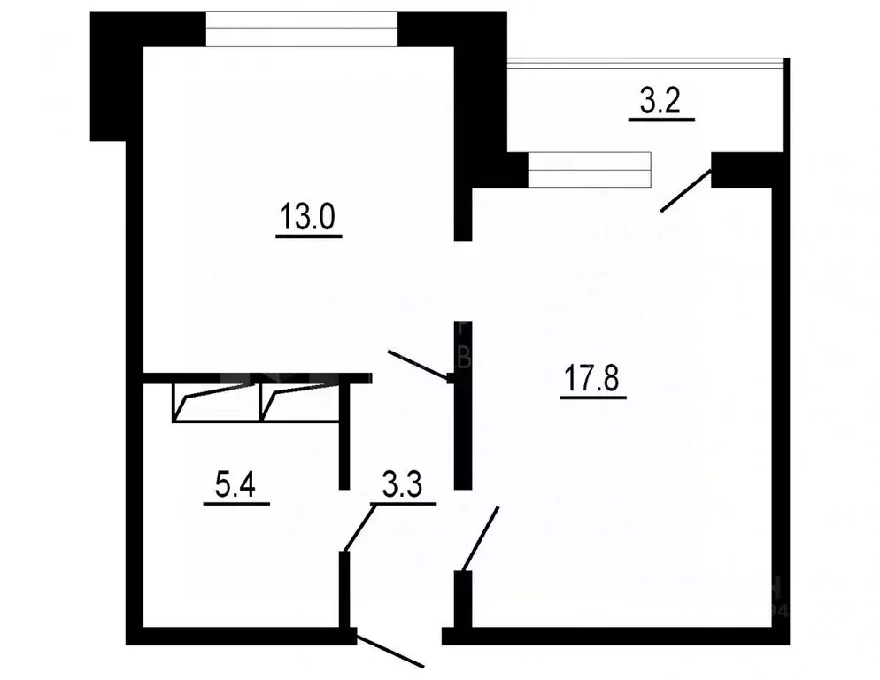 1-к кв. Тюменская область, Тюмень ул. Константина Посьета, 11 (39.6 м) - Фото 2