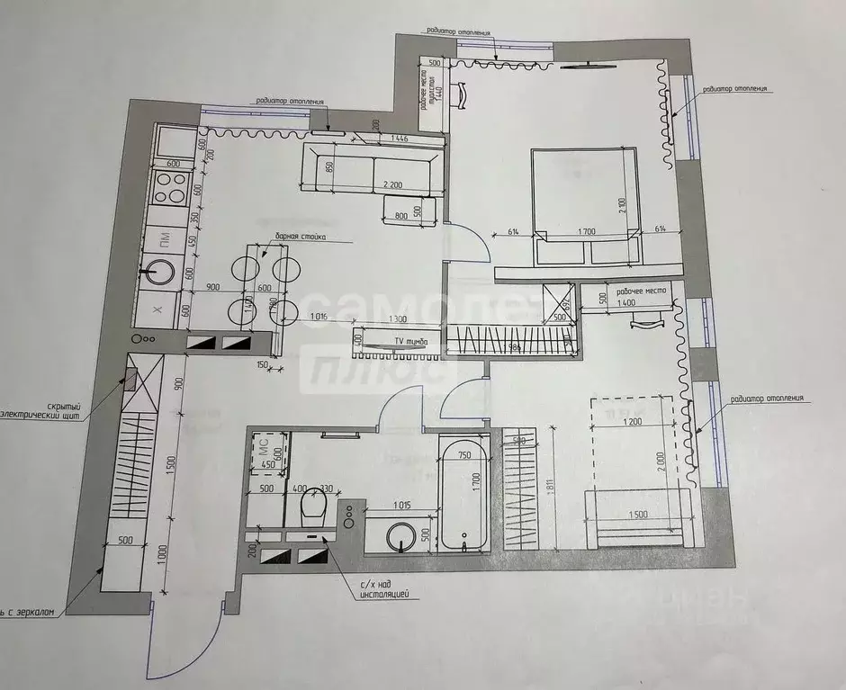 3-к кв. Пермский край, Пермь ул. Революции, 22 (65.0 м) - Фото 2