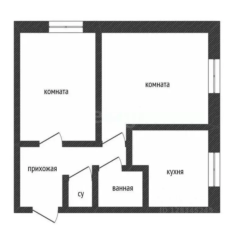 2-к кв. Нижегородская область, Дальнеконстантиновский муниципальный ... - Фото 2