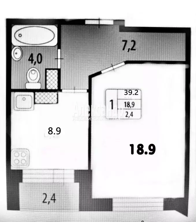 1-к кв. Ленинградская область, Мурино Всеволожский район, ул. Шоссе в ... - Фото 0