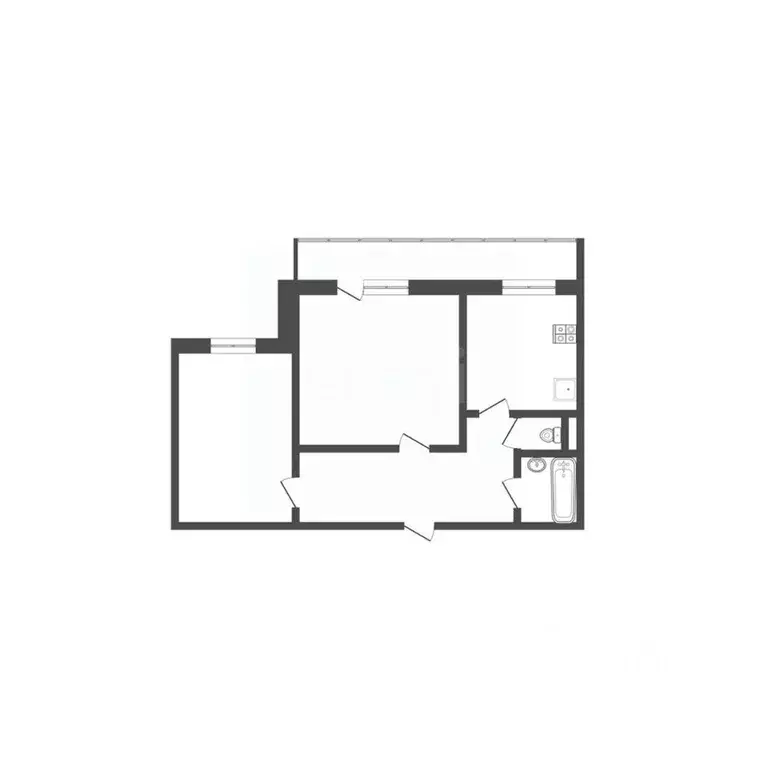2-к кв. Смоленская область, Смоленск Автозаводская ул., 60 (46.5 м) - Фото 2