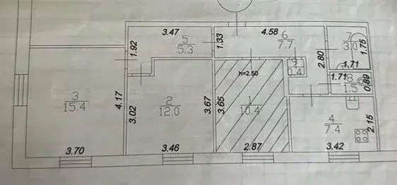 Комната Татарстан, Казань ул. Побежимова, 32А (10.4 м) - Фото 1