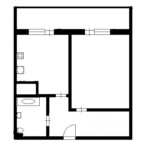 1-к кв. Санкт-Петербург просп. Обуховской обороны, 110К1 (39.0 м) - Фото 2