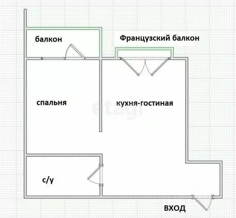 1-к кв. Приморский край, Владивосток ул. Старцева, 57к5 (41.1 м) - Фото 1
