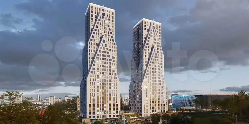 2-к. квартира, 66,8 м, 8/30 эт. - Фото 1