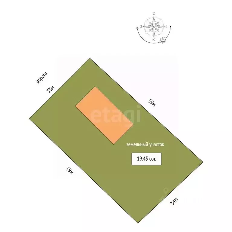 Дом в Вологодская область, с. Имени Бабушкина ул. Подгорная, 13 (148 ... - Фото 2