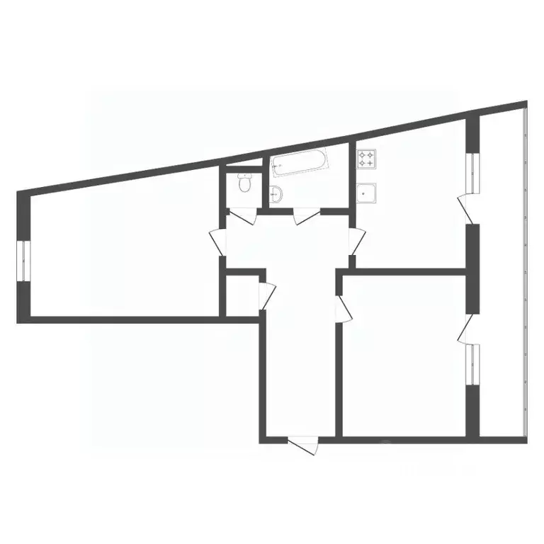 2-к кв. Тюменская область, Тюмень Олимпийская ул., 36 (50.0 м) - Фото 2