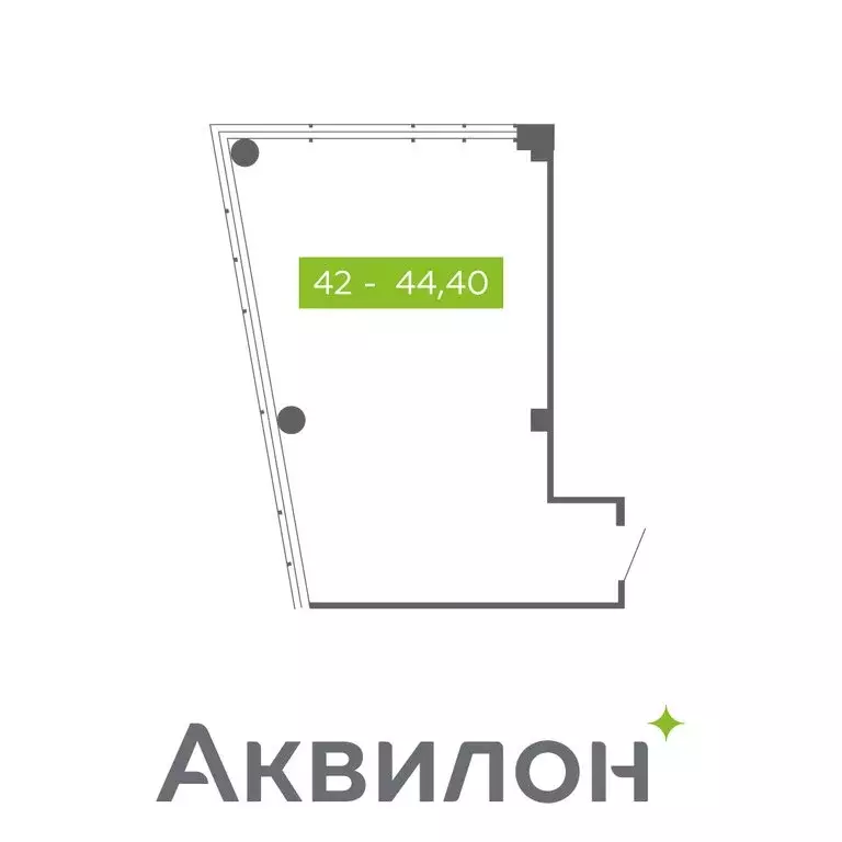 Помещение свободного назначения (44.4 м) - Фото 2