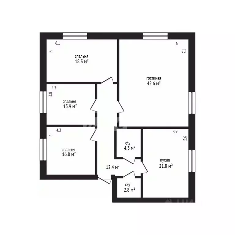 4-к кв. Дагестан, Дербент ул. Х. Тагиева, 1К (126.0 м) - Фото 2