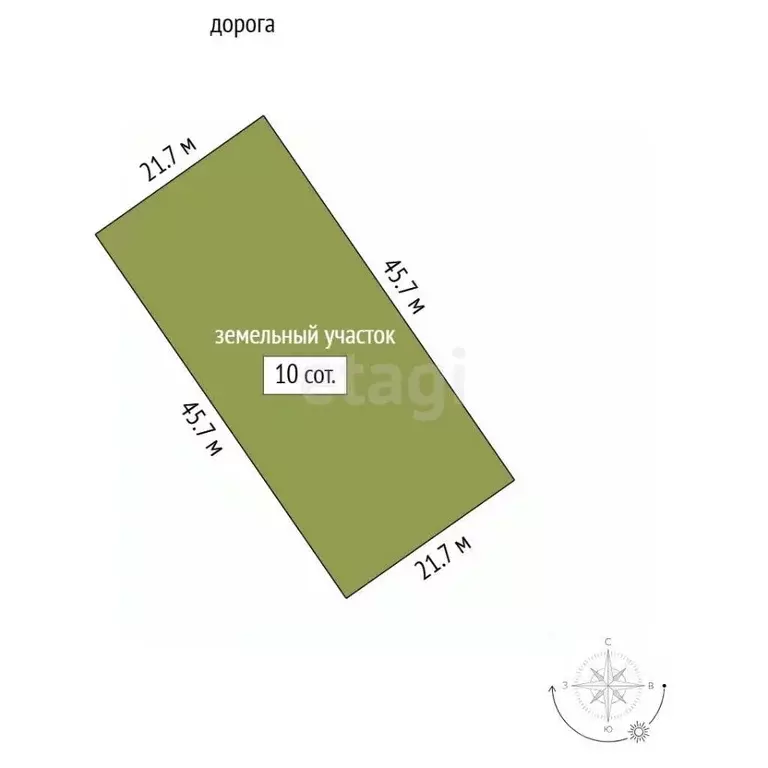 Участок в Крым, Симферополь ул. Генерала Родионова (10.0 сот.) - Фото 2