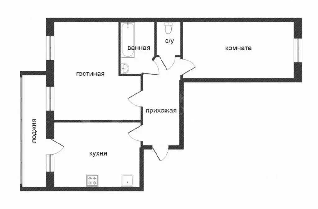 2-к кв. Тюменская область, Тюмень бул. Бориса Щербины, 16 (52.0 м) - Фото 1