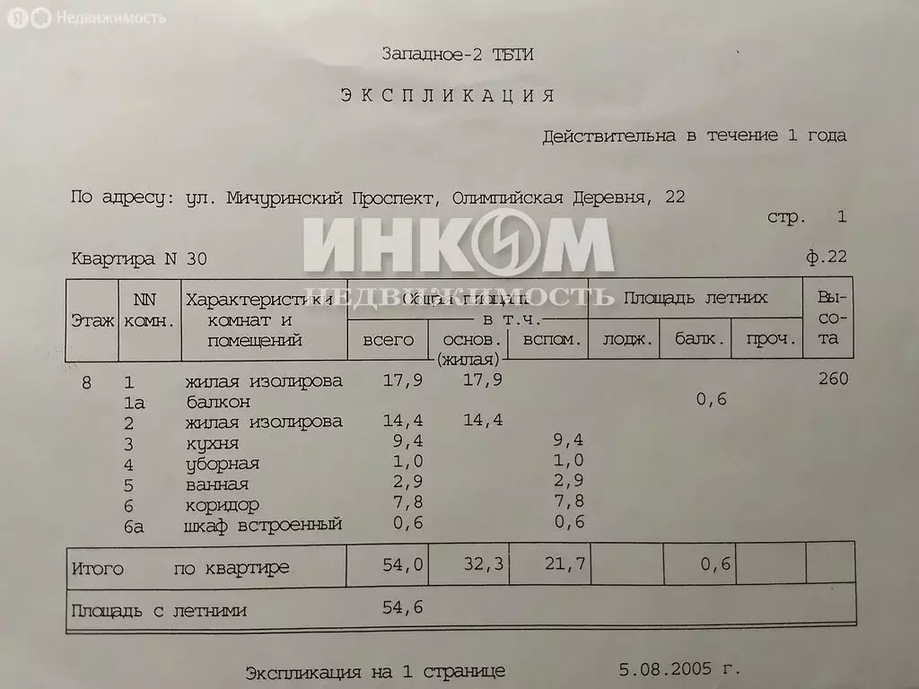 2-комнатная квартира: Москва, улица Мичуринский Проспект, Олимпийская ... - Фото 1