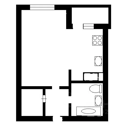 1-к кв. Ленинградская область, Кудрово г. Всеволожский район, ... - Фото 2