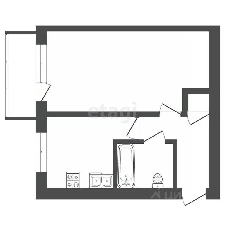1-к кв. Мордовия, Рузаевка ул. Ухтомского, 16 (31.0 м) - Фото 1