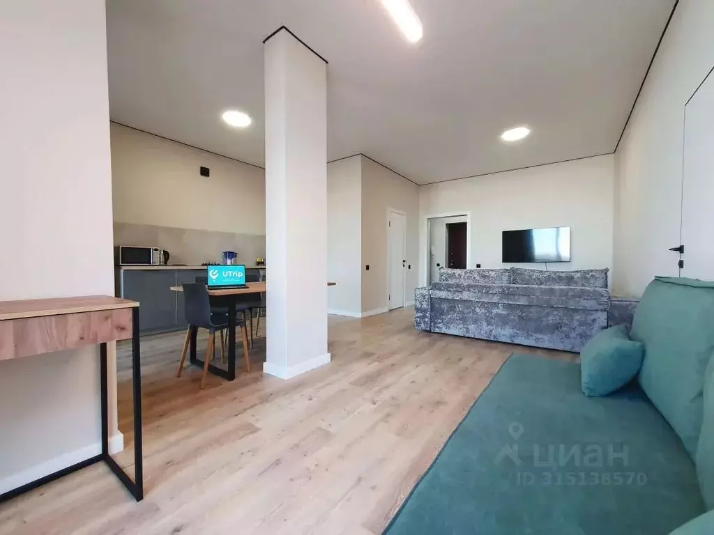 2-к кв. Татарстан, Казань Меридианная ул., 1а (61.0 м) - Фото 1