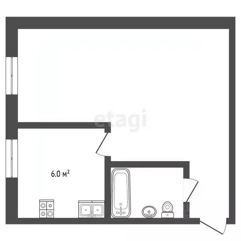 1-к кв. Ставропольский край, Кисловодск ул. 40 лет Октября (32.9 м) - Фото 2