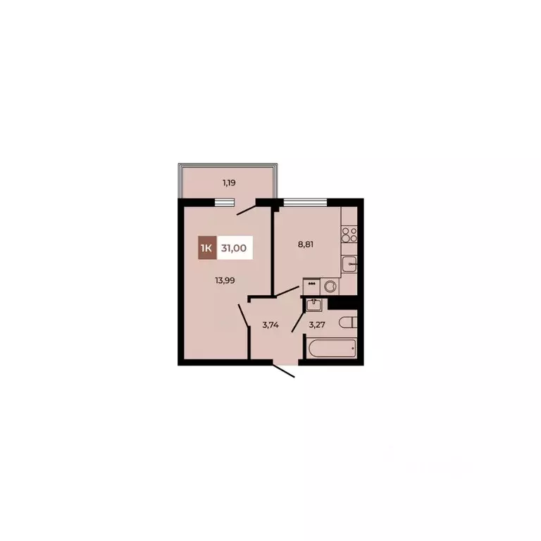 1-к кв. Ростовская область, Аксайский район, Щепкинское с/пос, пос. ... - Фото 1