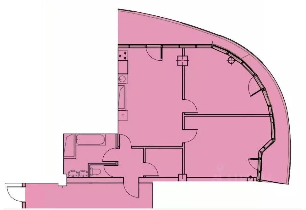 2-к кв. Краснодарский край, Сочи Курортный просп., 108 (105.2 м) - Фото 0
