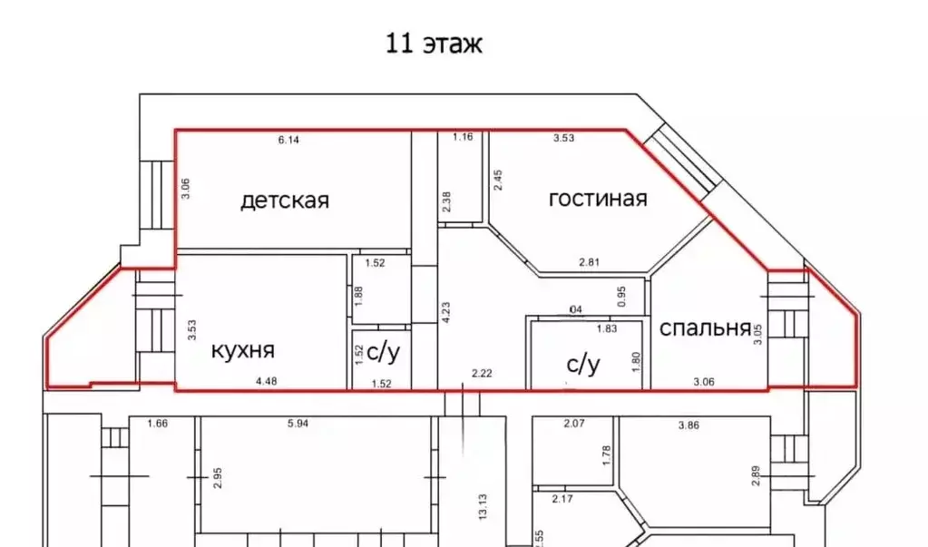 3-к кв. Кировская область, Киров ул. Щорса, 19к2 (87.3 м) - Фото 1