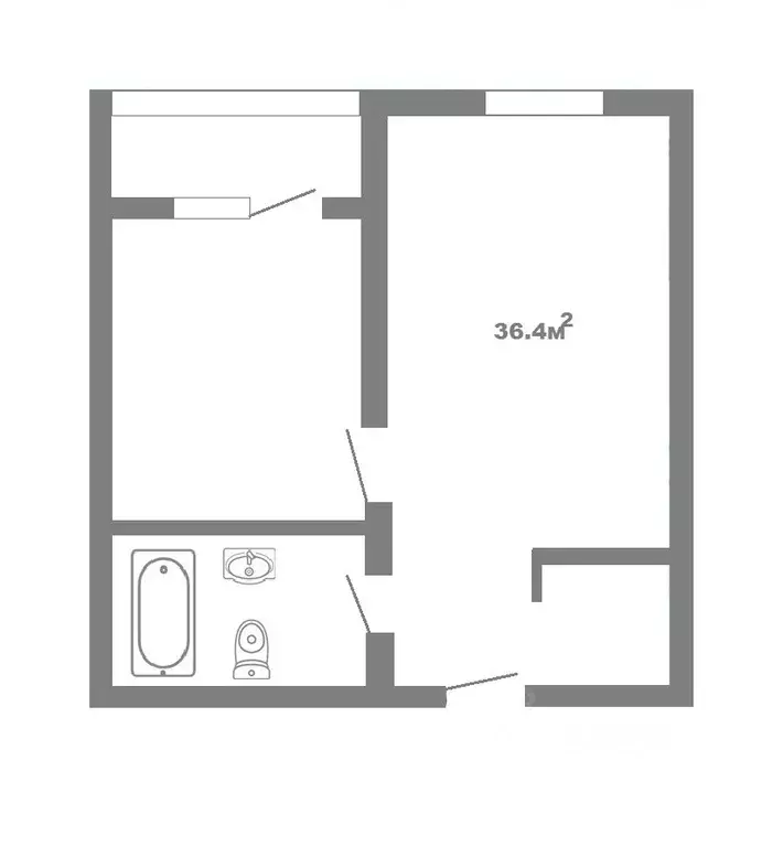 1-к кв. Тюменская область, Тюмень ул. Анатолия Клиндюка, 4к1 (36.4 м) - Фото 1