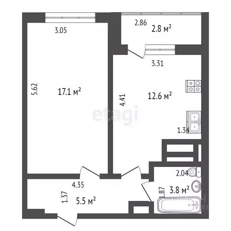 1-к кв. Ростовская область, Батайск ул. Северная Звезда, 12 (40.0 м) - Фото 1